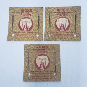 Hickok Spiffy Invisible Collar Stay Downs Metal New Old Stock Made in Canada VTG